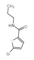 5-溴-n-丙基噻吩-2-羧酰胺结构式