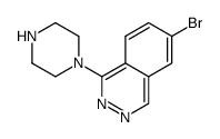 6-bromo-1-(piperazin-1-yl)phthalazine Structure