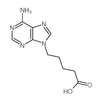 5-(6-aminopurin-9-yl)pentanoic acid结构式