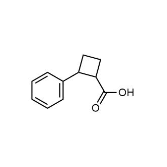 2-Phenylcyclobutane-1-carboxylic acid structure