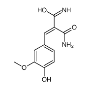 2-[(4-hydroxy-3-methoxyphenyl)methylidene]propanediamide Structure
