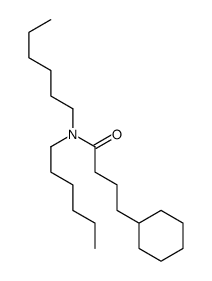 4-cyclohexyl-N,N-dihexylbutanamide Structure