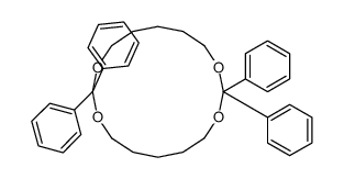 2,2,10,10-tetraphenyl-1,3,9,11-tetraoxacyclohexadecane结构式