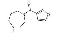 1,4-diazepan-1-yl(furan-3-yl)methanone结构式