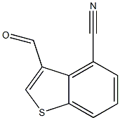 3-formylbenzo[b]thiophene-4-carbonitrile Structure