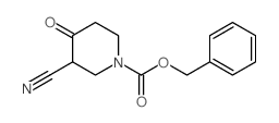 3-氰基-4-氧杂哌啶-1-羧酸苄酯结构式