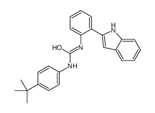 1-(4-tert-butylphenyl)-3-[2-(1H-indol-2-yl)phenyl]urea Structure