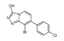 8-bromo-7-(4-chlorophenyl)-2H-[1,2,4]triazolo[4,3-a]pyridin-3-one结构式