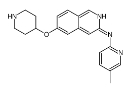 N-(5-methylpyridin-2-yl)-6-piperidin-4-yloxyisoquinolin-3-amine Structure