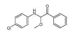 2-((4-chlorophenyl)amino)-2-methoxy-1-phenylethanone Structure