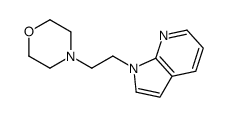4-(2-pyrrolo[2,3-b]pyridin-1-ylethyl)morpholine Structure