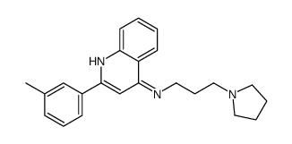 2-(3-methylphenyl)-N-(3-pyrrolidin-1-ylpropyl)quinolin-4-amine Structure