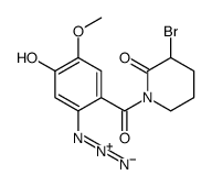 1-(2-azido-4-hydroxy-5-methoxybenzoyl)-3-bromopiperidin-2-one Structure