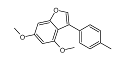 4,6-dimethoxy-3-(4-methylphenyl)-1-benzofuran Structure