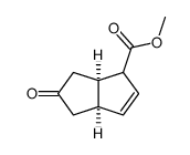 2-methoxycarbonyl-cis-bicyclo<3.3.0>octa-3-en-7-one Structure
