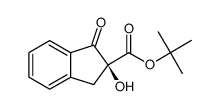 (S)-tert-butyl 2-hydroxy-1-oxo-2,3-dihydro-1H-indene-2-carboxylate Structure