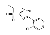 3-(2-chlorophenyl)-5-ethylsulfonyl-1H-1,2,4-triazole Structure