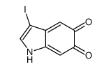 3-iodo-1H-indole-5,6-dione结构式