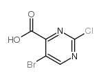 5-Bromo-2-chloropyrimidine-4-carboxylic acid structure