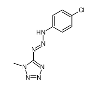 3-(p-chlorophenyl)-1-(1'-methyltetrazol-5'-yl)triazene Structure