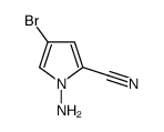 1-氨基-4-溴-1H-吡咯-2-甲腈结构式