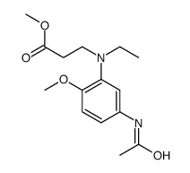 methyl N-[5-(acetylamino)-2-methoxyphenyl]-N-ethyl-beta-alaninate Structure