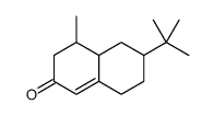 6-(1,1-dimethylethyl)-4,4a,5,6,7,8-hexahydro-4-methylnaphthalen-2(3H)-one Structure