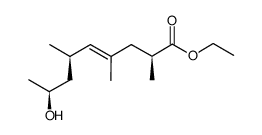 ethyl (2S,6R,8S,E)-8-hydroxy-2,4,6-trimethylnon-4-enoate Structure