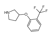 3-(2-trifluoromethyl-phenoxy)-pyrrolidine Structure