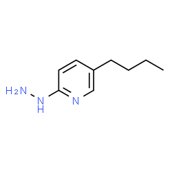 2-hydrazino-5-n-butylpyridine structure