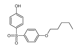 4-(4-pentoxyphenyl)sulfonylphenol结构式