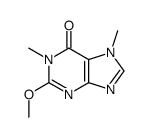 1,7-dimethyl-2-methoxy-6-oxo-1,6-dihydropurine Structure