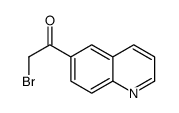 2-bromo-1-quinolin-6-ylethanone Structure