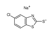 5-chloro-3H-benzothiazole-2-thione, sodium salt结构式