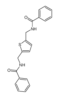 2,5-Bis-benzoylaminomethyl-thiophen结构式