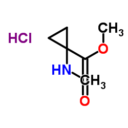 Methyl 1-(methylamino)cyclopropanecarboxylate hydrochloride (1:1) Structure