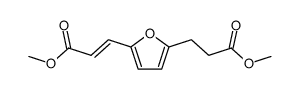 3t()-[5-(2-methoxycarbonyl-ethyl)-[2]furyl]-acrylic acid methyl ester Structure