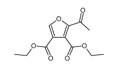 2-acetyl-furan-3,4-dicarboxylic acid diethyl ester Structure
