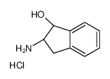 (1S,2S)-2-Amino-2,3-dihydro-1H-inden-1-ol hydrochloride Structure