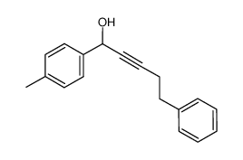 1-(4-methylphenyl)-5-phenyl-2-pentyn-1-ol结构式