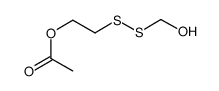 2-((hydroxymethyl)disulfanyl)ethyl acetate结构式