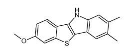 7-methoxy-2,3-dimethyl-10H-benzo[4,5]thieno[3,2-b]indole Structure