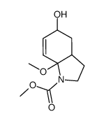 5-hydroxy-7a-methoxy-2,3,3a,4,5,7a-hexahydroindole-1-carboxylic acid methyl ester Structure