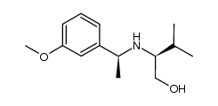 (S)-2-{[1-((S)-3-methoxyphenyl)ethyl]amino}-3-methylbutan-1-ol Structure