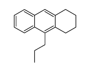 1,2,3,4-Tetrahydro-9-n-propylanthracene Structure