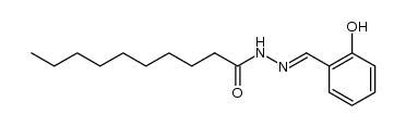 decanoic acid (2-hydroxybenzylidene)hydrazide Structure