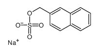 sodium 2-(sulfonatooxymethyl)naphthalene structure