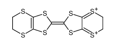 2-(5,6-dihydro-[1,3]dithiolo[4,5-b][1,4]dithiine-4,7-diium-2-ylidene)-5,6-dihydro-[1,3]dithiolo[4,5-b][1,4]dithiine Structure