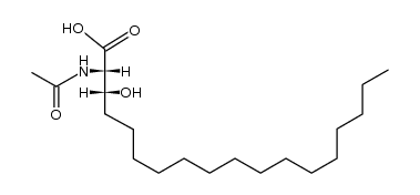 (+/-)-threo-2-acetylamino-3-hydroxy-octadecanoic acid Structure