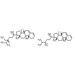 (24R)-Ergosta-3,5-diene-(24R)-stigmasta-3,5-diene (1:1) Structure